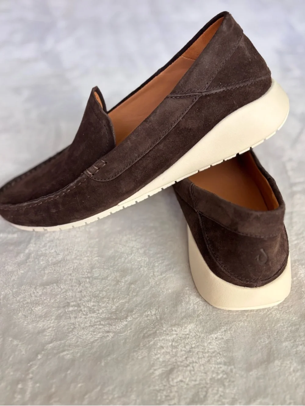 OLUKAI Men's Ka'a Brown Italian Suede Slip On Loafer--NEW--12